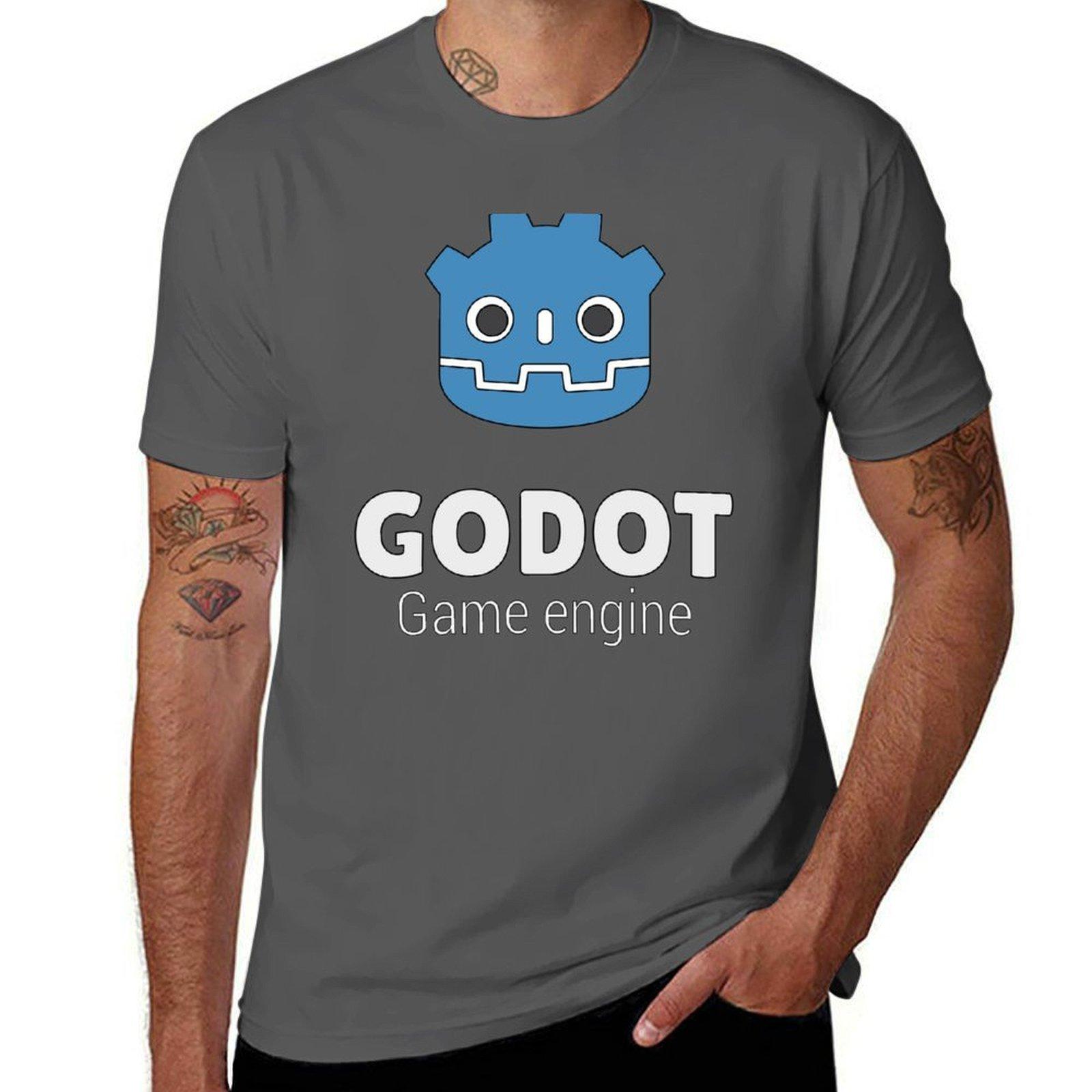 

Godot Default Design T-Shirt t shirts cotton 100% funny t shirts man T-Shirt 4XL