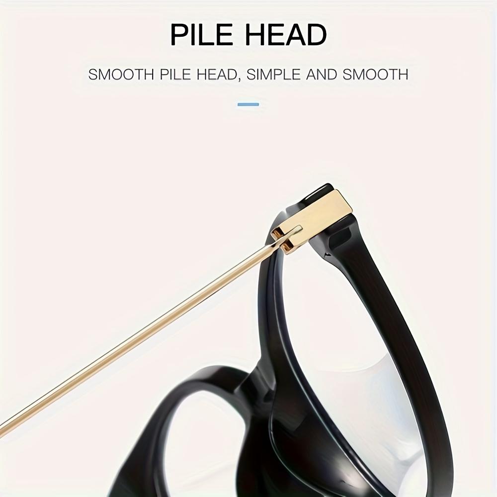 1 Pair New Simple INS Style Metal PC Glasses Frame Unisex Anti Blue Light Color Changing Eyewear