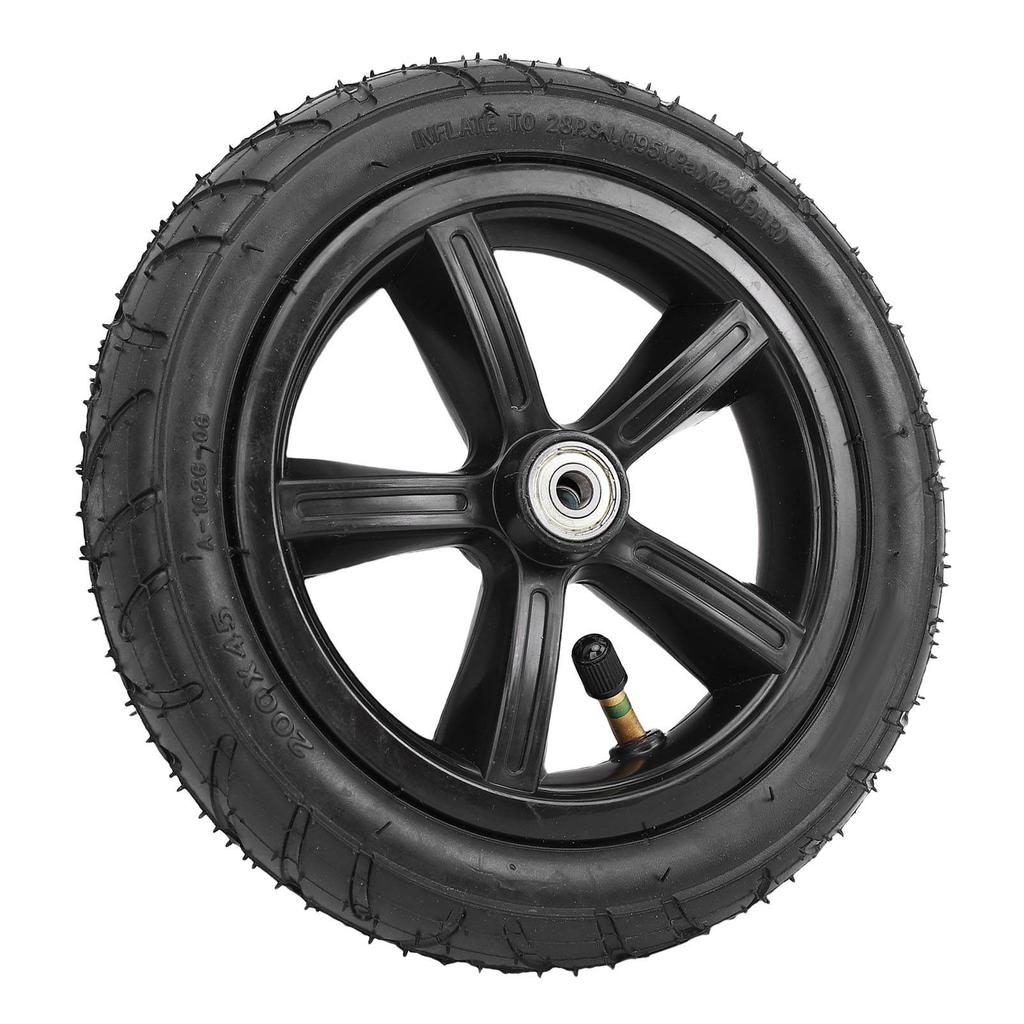 8palcová pneumatická pneumatika Protiskluzová 200 x 45 Duše s nábojem Ložisko 8 mm pro elektrickou koloběžku