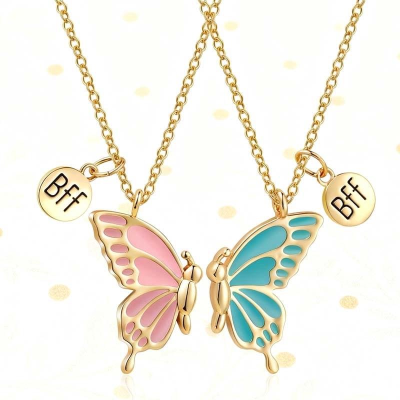 Fashion Best Friends Honey Love Couple Pendant Necklace Chain Choke Broken Heart BFF Good Friendship Jewelry Gift