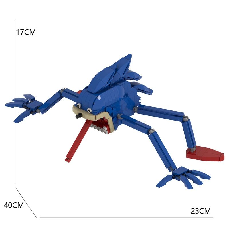 Yigebebe Cartoon Anime Sonicess  Horror Figures Cute MOC Building Blocks Toys for Christmas Gifts