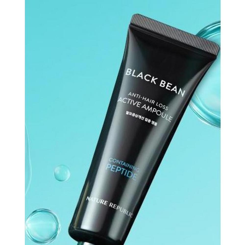 Nature Republic Black Bean Anti-Hair Loss Intensive Ampoule 50ml – Black Bean Care, Hair Strengthening, Korean