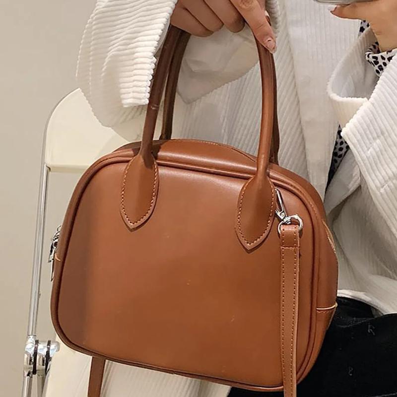 Classic Shoulder Bags for Women New Designer Brand Office Lady PU Underarm Bag Fashion Solid Popular Tote Bag
