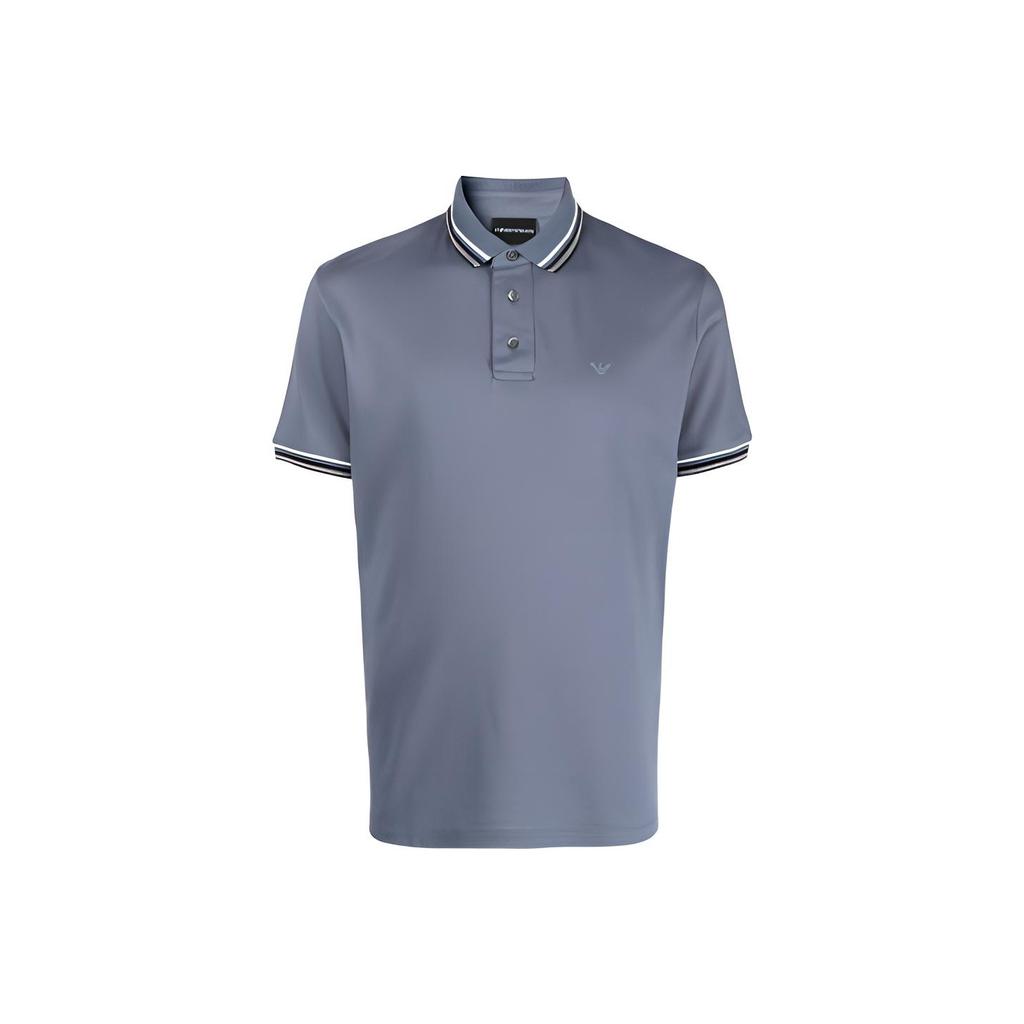 Emporio Armani Solid Color Loose Fit Casual Polo Shirt Men tops 3K1FL8-1JTKZ-0668