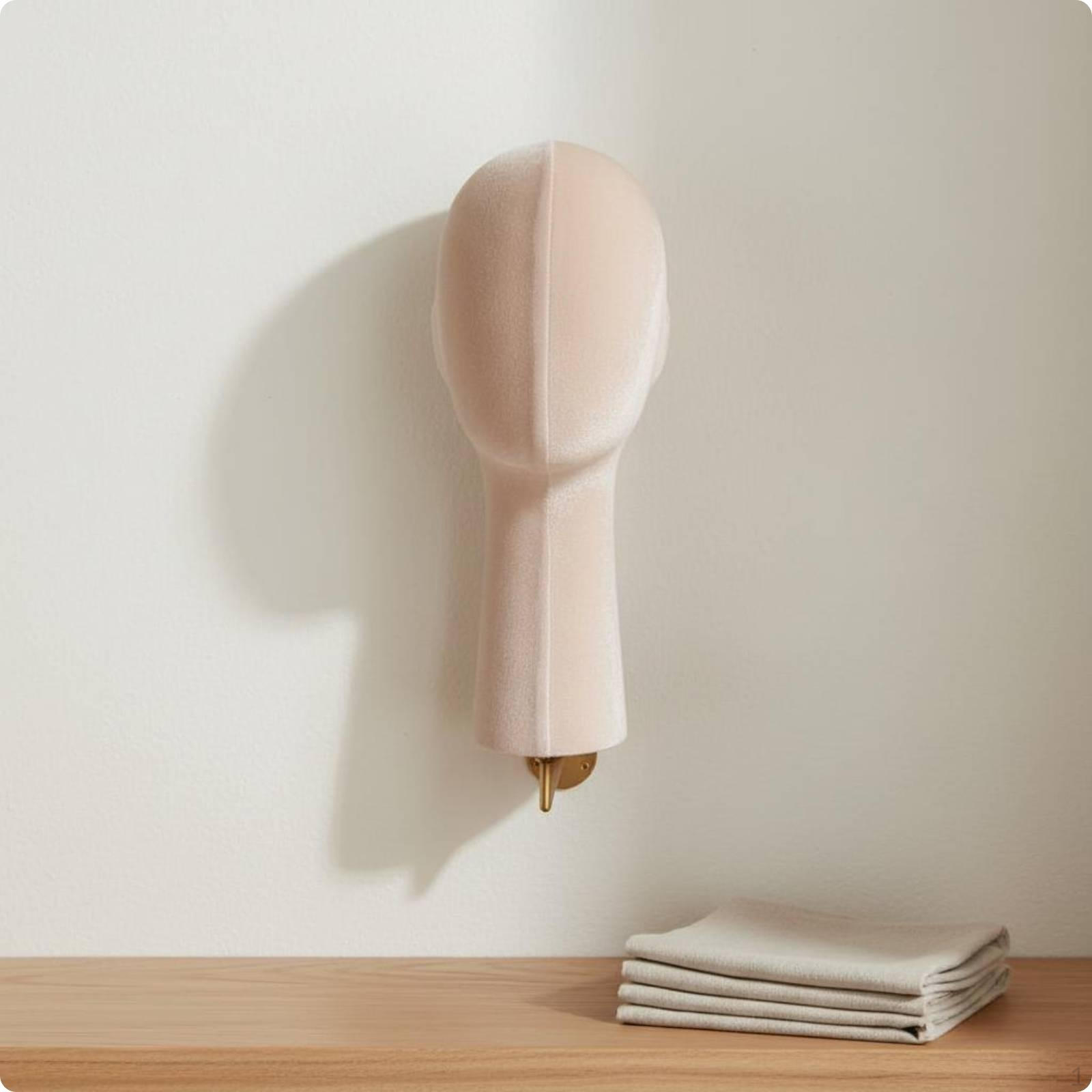 WallMounted Mannequin head Hat Hairpiece Display Round Mounting Plate
