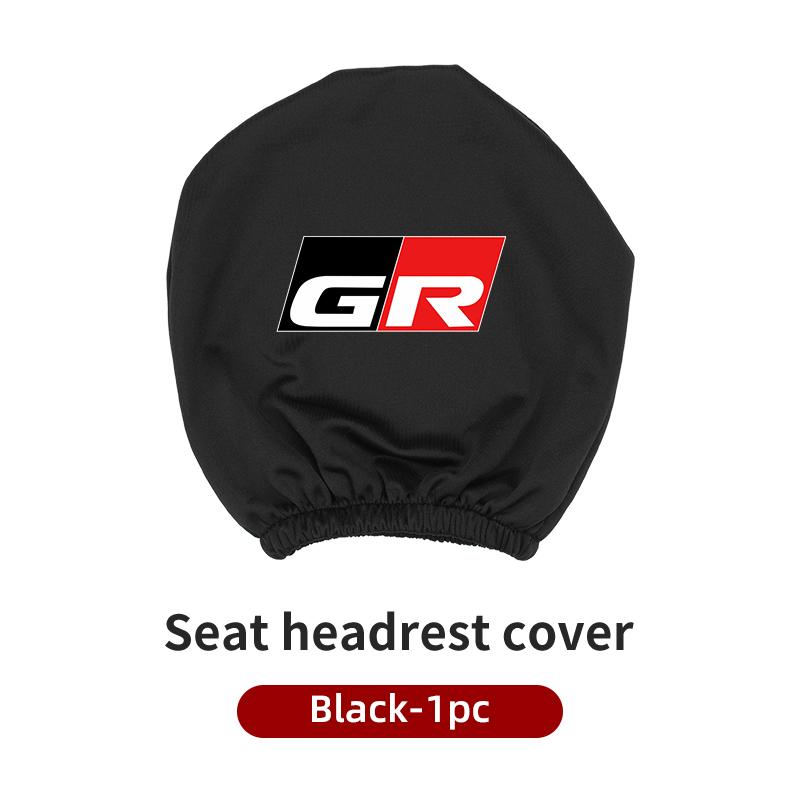 Car Seat Headrest Protective Cover Anti-Dirty Pillow Protector For Toyota GR GAZOO RACING Prado Yaris Hilux Corolla Prius Auris