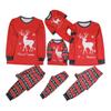 New Christmas Family Matching Outfits Cartoon Printed Parent-child Adult Kids Loungewear Deer Loose Christmas Pyjamas Set Winter