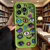 Colorful Doodle Eyes Collection Soft TPU Phone Case for iPhone 17 16 15 14 13 12 11 Pro Max Plus Shockproof Anti-Slip Cover