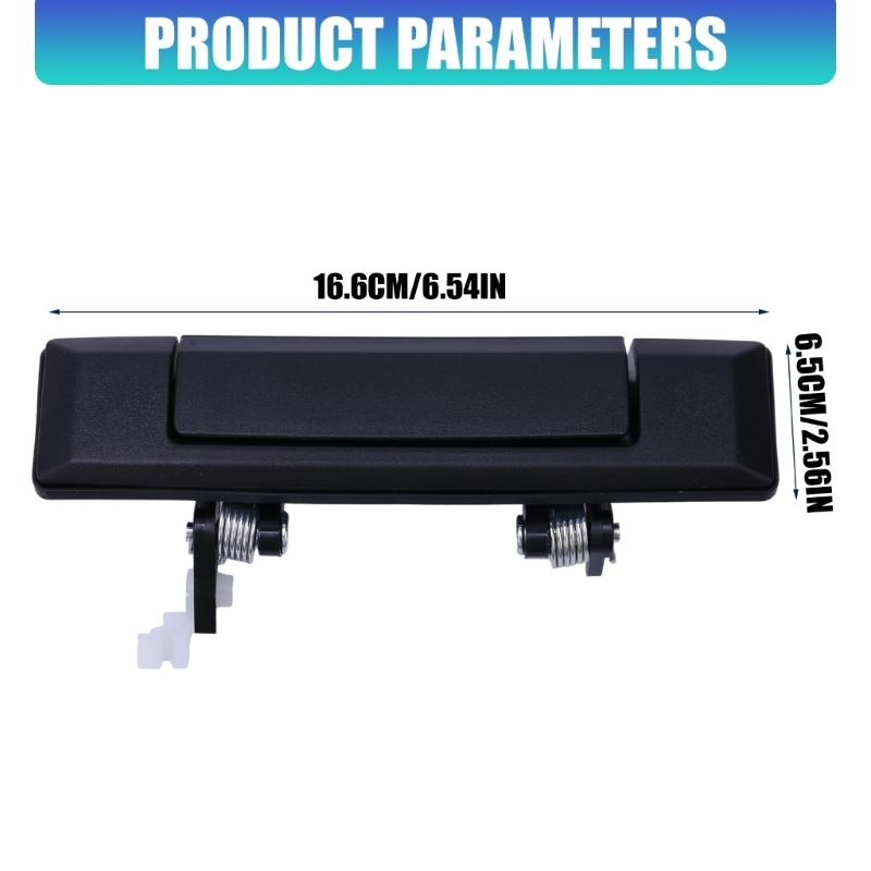 Vehicle Exterior Door Handle Repair Part 69220-90K00 69210-90K00 with ABS Construction, Pull-Style Form and Visible Spring-Linked Rear Hardware