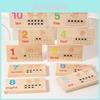 Wooden Early Learning Number Stickers Educational Toy With Math Matching And Counting Skills