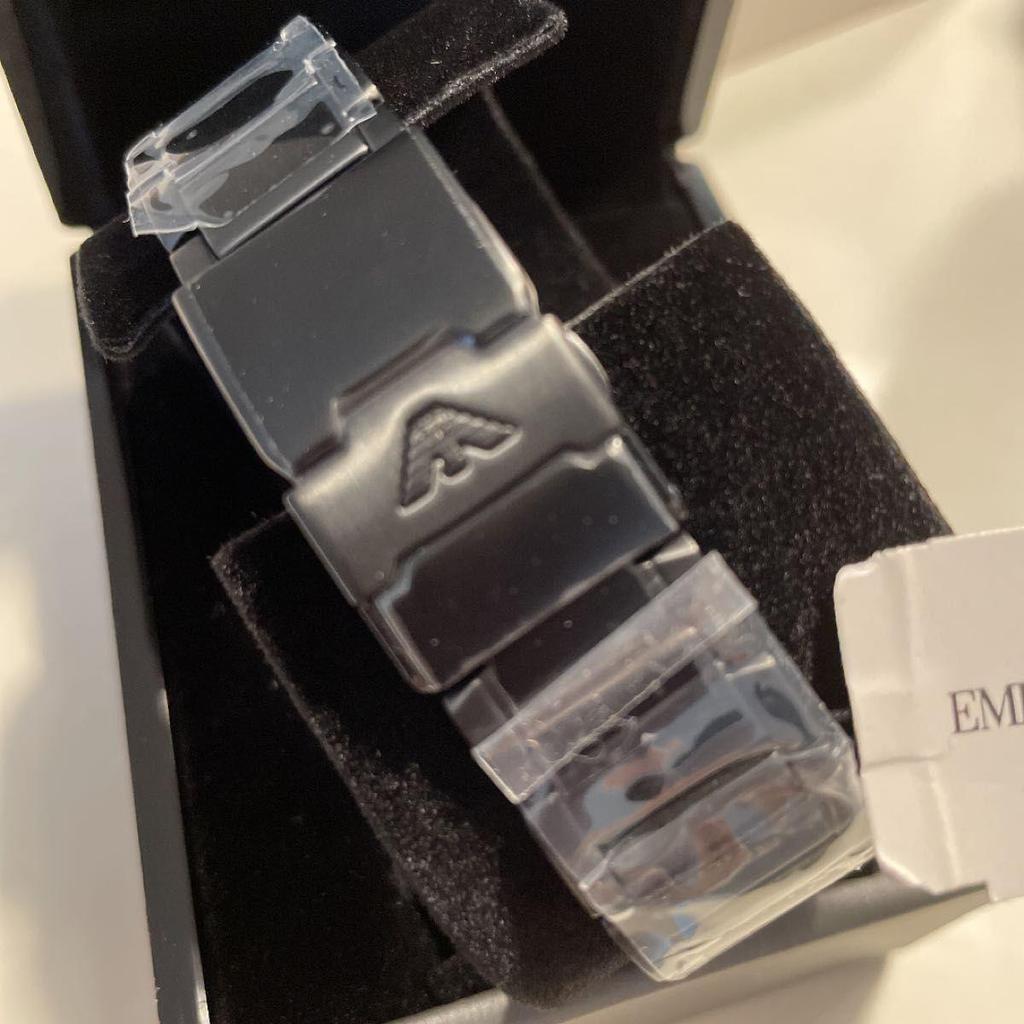 Used Emporio Armani AR11363 Diver New Unused Black