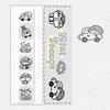 Six-link Seal Weather Daily Events Cute Coffee Easy Carry DIY Handbook Greeting Card Envelope Decoration Gift Packaging Design