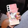 Pink Unicorn Rainbow Phone Case For Samsung Galaxy S24 S25 Edge S26 Ultra S23 S22 S21 Plus S20 FE + Personalized Print Cover Gal