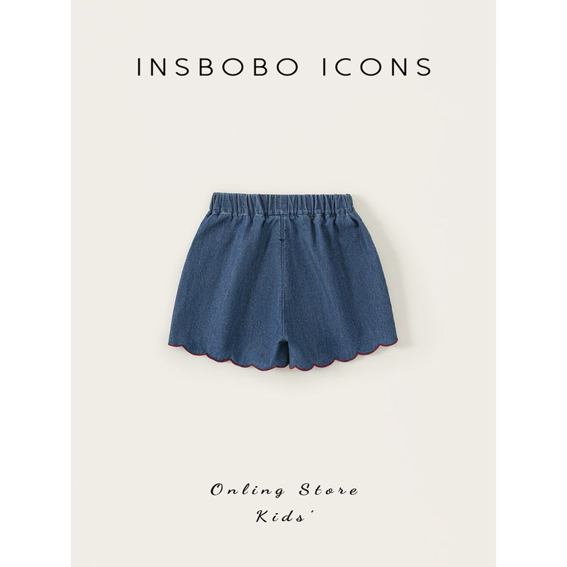 Insbobo Girls' Pants 2026 New Summer Girls' Shorts Children's Jeans Summer Thin Children's Clothing Versatile