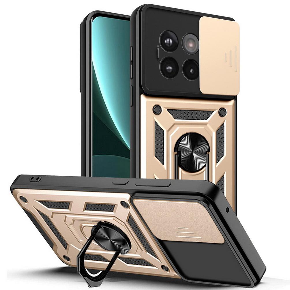 For OnePlus 13R 13 Slide Lens Kamerabeskyttelse Støtsikker panserveske for Oneplus ACE 5 Pro ACE5 3V 3 Pro Magnetisk ringholderdeksel
