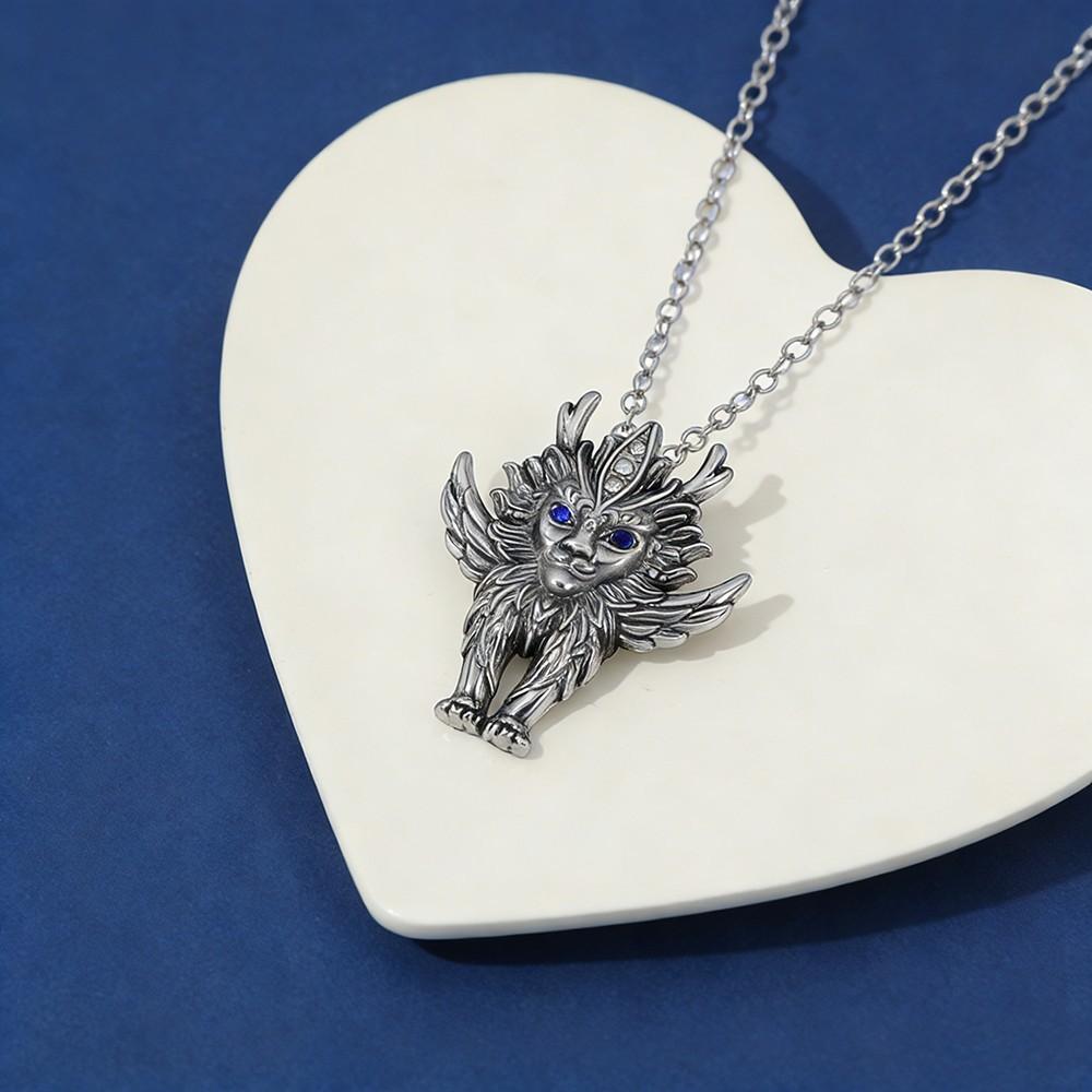 Mountains and Seas Mythical Beast Baize Pendant Necklace Gothic Party Accessories