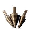 5-Piece British Step Drill Bit Pagoda Twist Drill Set