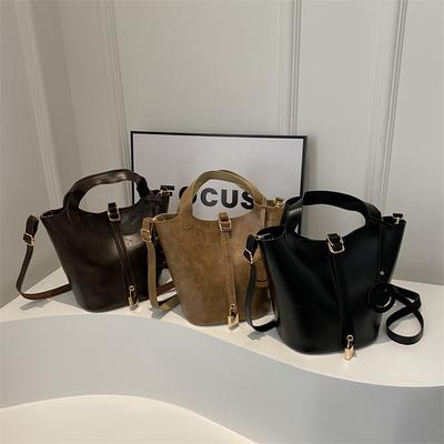 Bucket Bag Neue Retro-Nischentasche Mode Trendy Textur Handtasche Damentasche Modische Umhängetasche