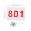 100 Pack Lightweight Numbered Race Bibs for Sports, Reliable Athletes,