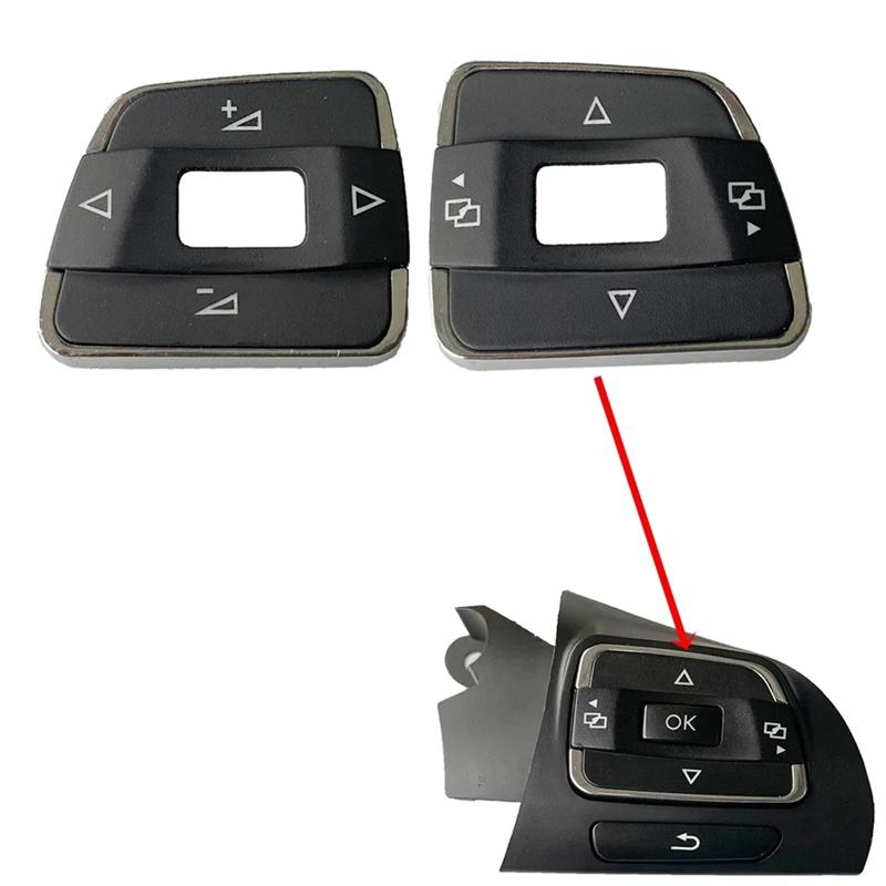 Stable-Car Multif Steering Wheel Switch Cap Volume Control Button Cover Trim For VW Passat B7 2011-2015