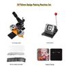 50mm Round Corner Badge Machine - Manual Rotary Press for Refrigerator Stickers and 2-Inch Tinplate Badges
