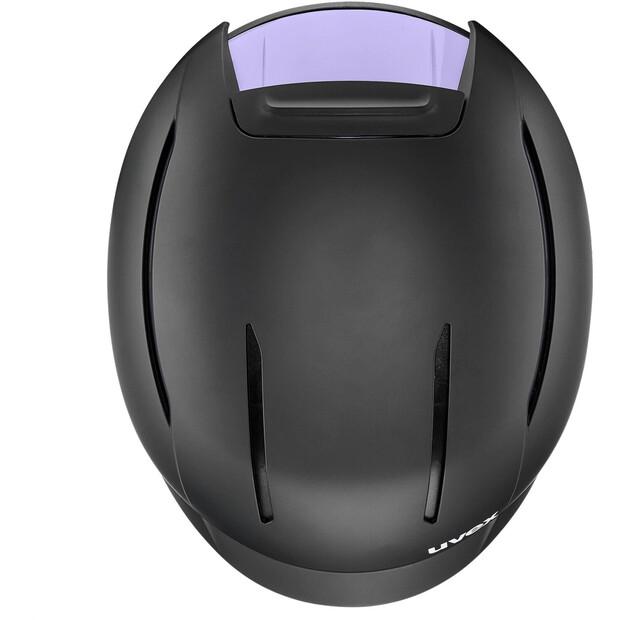 Шлем защитный uvex Levitate MIPS black-lavender matt черный
