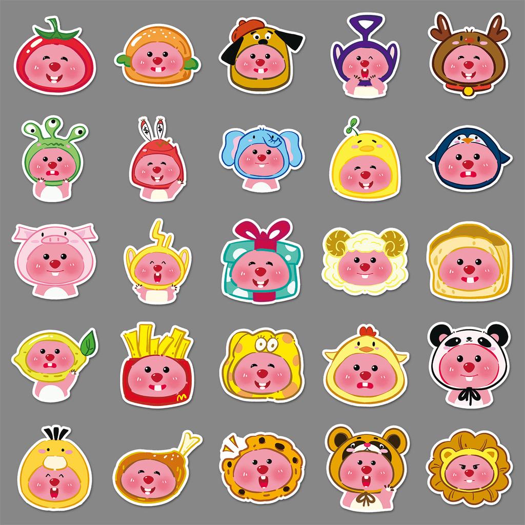 50 Hand-drawn Personalized Cartoon Cute Ruby Hand Account Decorative Water Cup Suitcase Mobile Phone Creative Stickers