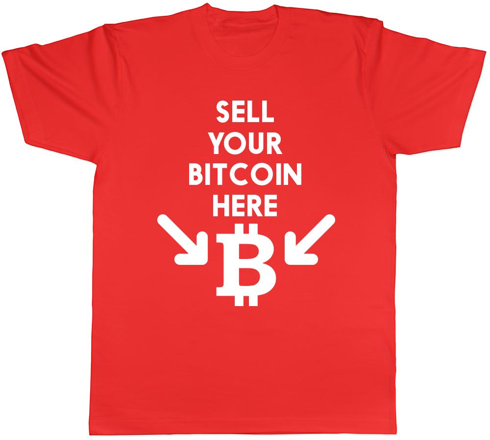 Sell your Bitcoin Here Unisexs Unisexs Ladies Unisex TShirtes S