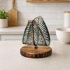 Napkin Holder with Leaf Frame Sturdy Iron Space-Saving