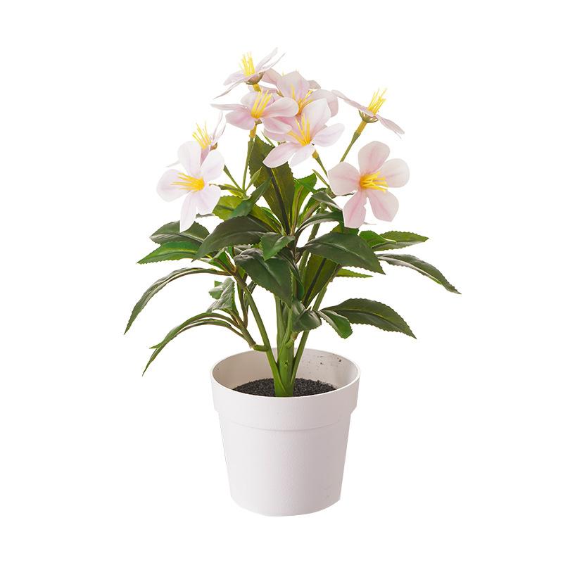

Simulated Flowers Sense Plum Blossom Potted Artificial Flowers Plants Home Desk Decoration Living Room Bonsai Garden Ornaments 1pc розовый