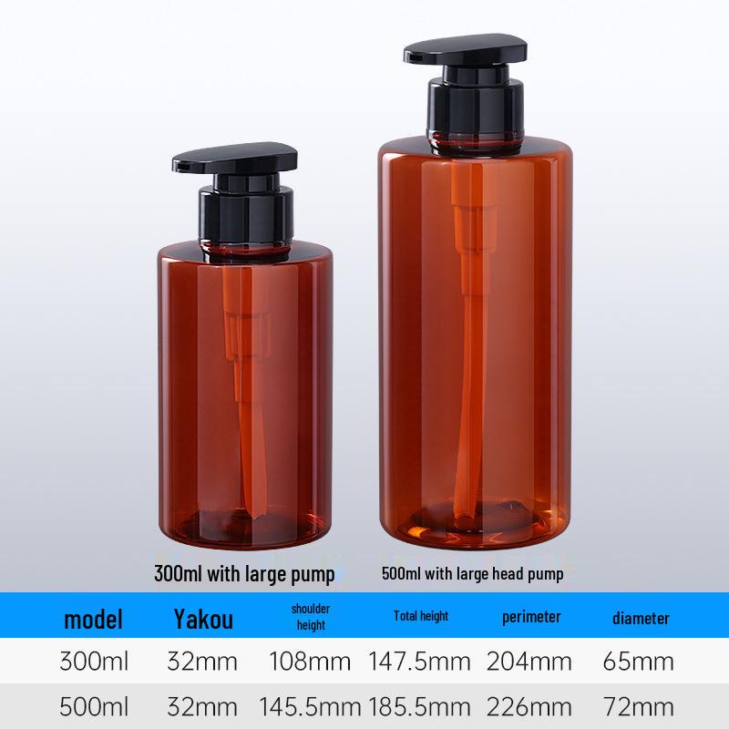 Auf Lager: 300ml PET-Pumpspenderflasche und 500ml High-End-Hotel-Shampoo-Conditioner-Nachfüllflasche.