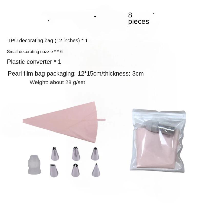 Baking Tools TPU Decorating Bag Sip Set Squeeze Cookie Cake Cream Decorating Solved Bean Noodles Squeeze Bag