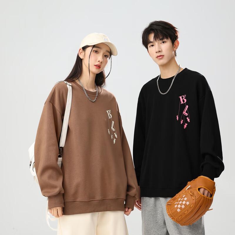Fengxun Unisex Loose Fit Round Neck Sweatshirt