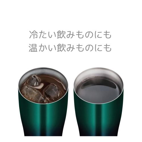 Thermos Vacuum Insulated Tumbler 600ml Green Gradient Dishwasher Safe Thermos Structure Heat/Cold JDE-602LTD GR-G