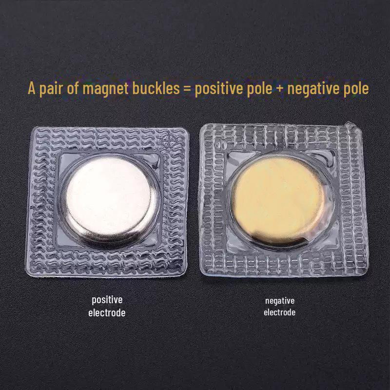 Waterproof PVC-Coated Magnetic Button for DIY, Luggage, Curtains, and Clothing