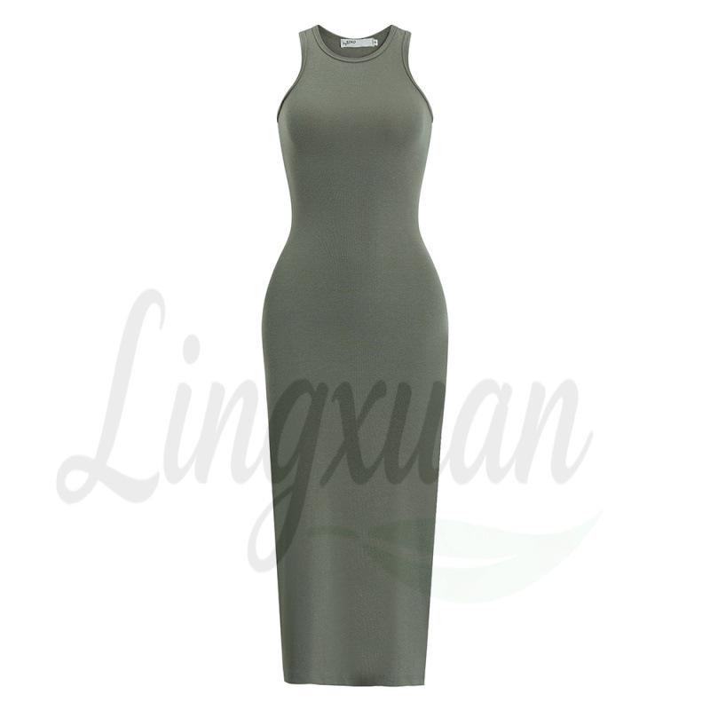 Abito Bodycon Sexy Senza Schiena Primavera/Estate 2026 - Gonna Midiaderente Slim Fit per Donna