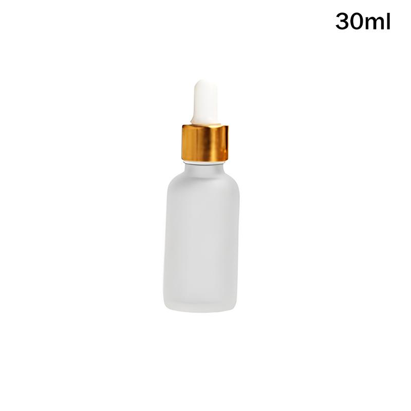 10/50/100ml Klare mattierte Glasflaschen Tropfflasche Lotionflasche Glas leere Flasche Wiederverwendbare Spenderflaschen