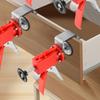 Drawer Jig Stainless Steel Drawer Front Clamps Rust-Resistant Precision Efficient Mounting Tool For Kitchen Bedroom Living Room