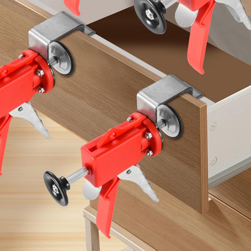 Drawer Jig Stainless Steel Drawer Front Clamps Rust-Resistant Precision Efficient Mounting Tool For Kitchen Bedroom Living Room
