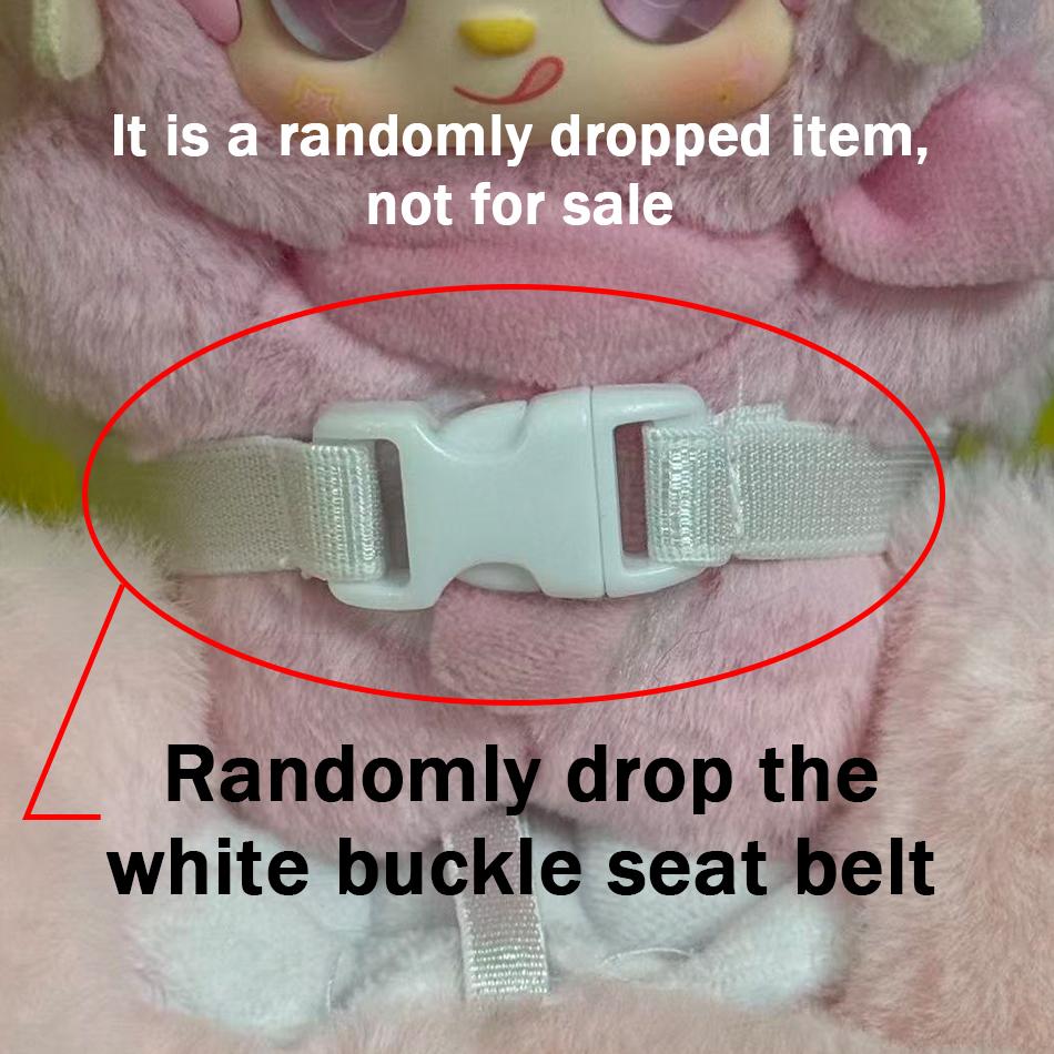 For Labubu Cartoon Plush Safety Seat Cute Doll Air Outlet Aromatherapy Decoration High-Grade Car Interior Decoration Accessories