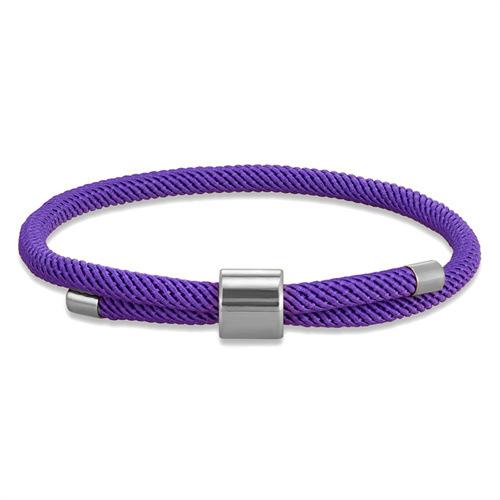 Stainless Steel Round Buckle Bracelet Classic Simple Men And Women Couple Adjustable Milan Rope Hand Rope