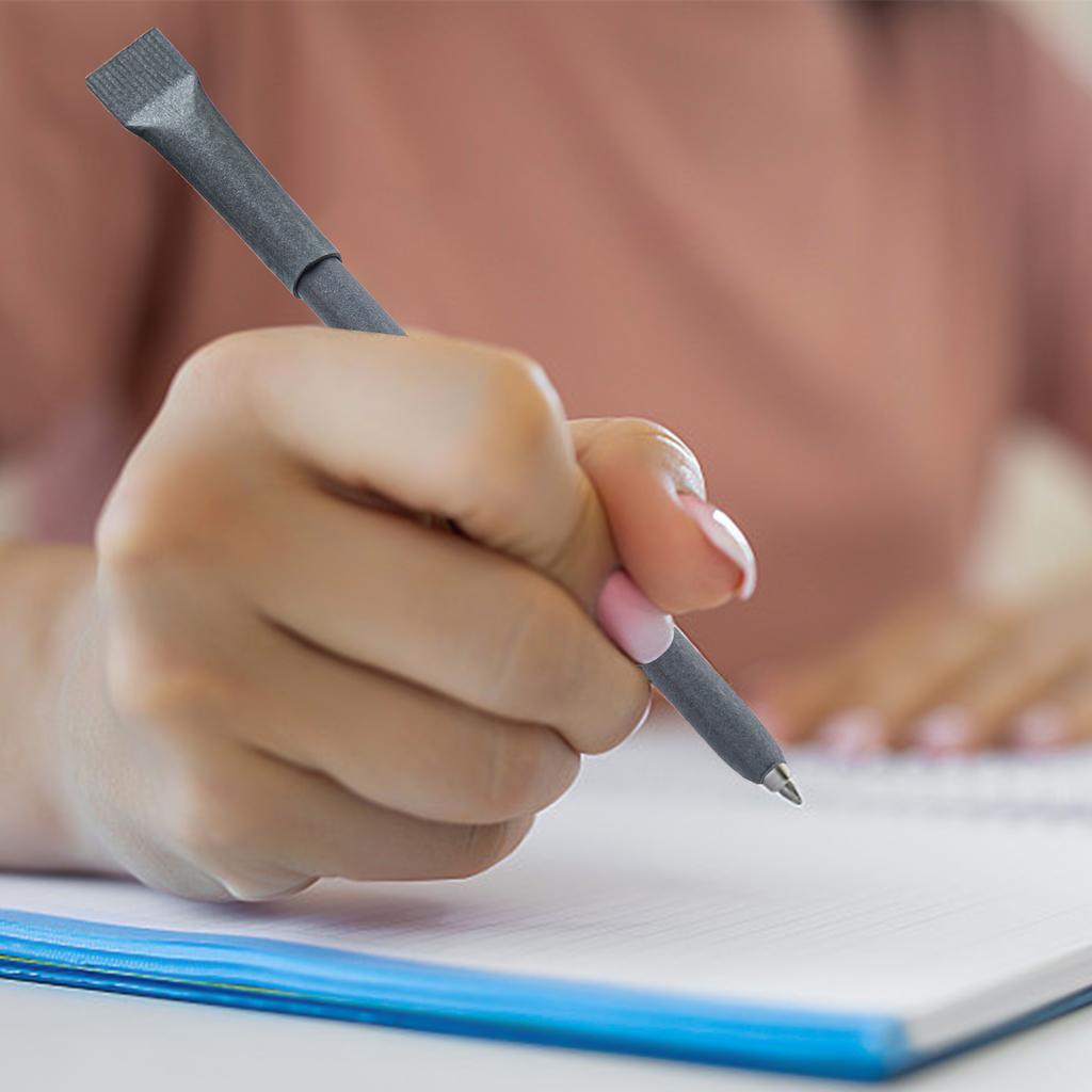 10 ks Papírové kuličkové tužky Hladké psaní Rychleschnoucí Recyklovatelné Biologicky rozložitelné Papírové tělo Tužka pro Studenty Učitele