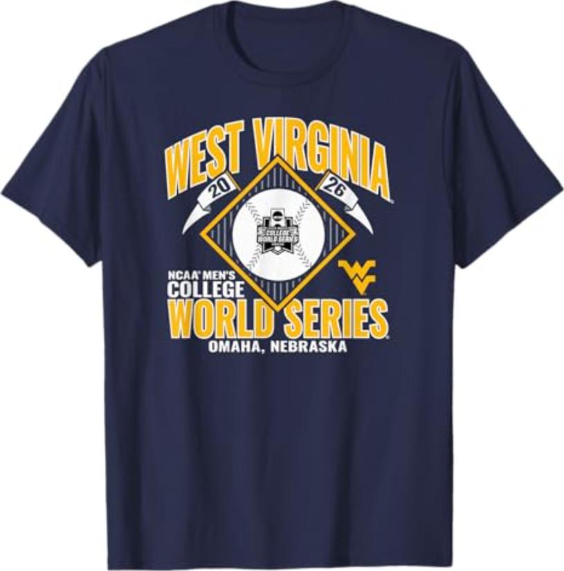 West Virginia Mountaineers College World Series 2026 CWS T-Shirt M