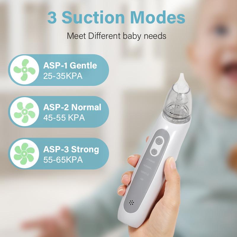 Electric Nasal Aspirator for Babies & Toddlers - Negative Pressure, Anti-Reflux Nasal Cleaner for Nasal Congestion