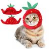 Yousheng Pet Hat Large Strawberry Appearance Dress-up Adjustable Cute Pet Cats Puppy Cosplay Cap for