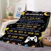 Letter & Star Print Blanket To My Grandson GiftBlanket Soft Throw Blanket Cool BedroomAccessorie Home Essentials Custom Blankets