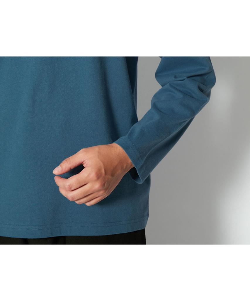 Logo Long Sleeve Outdoor Camping Soft Cotton Logo Long Sleeve T Slateblue [Snow Peak] T-shirt SW-24SU201