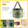 Portable Waterproof Folding Camping & Mountaineering Water Bucket, Large Capacity