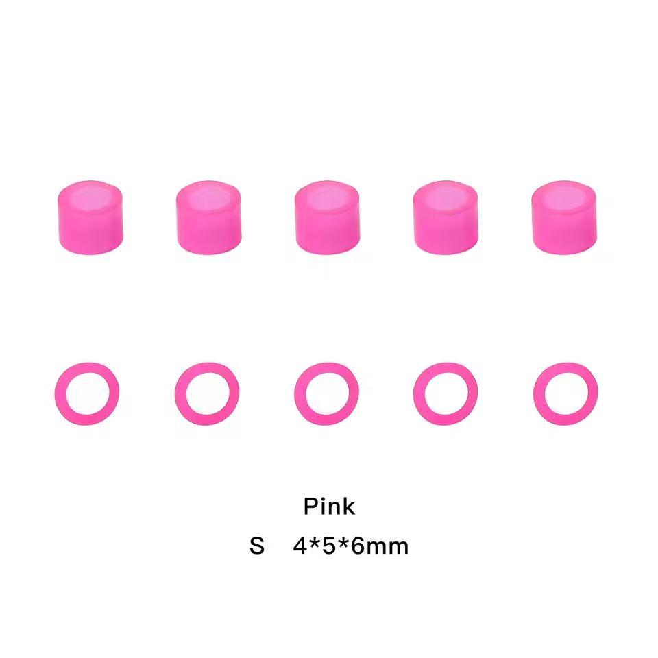 100Pcs/Box Dental Color Code Ring Silicone Identification Circle Orthodontic Instrument Dentistry Material Autoclavable