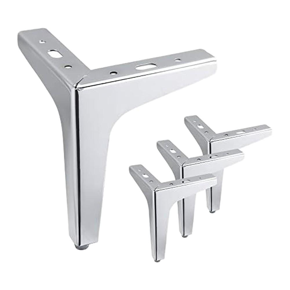 4er-Pack Dreieckige Möbelbeine 15 cm Moderne Metallmöbelbeine für Schränke Sofas und Tische Stützbein Hardware Zubehör